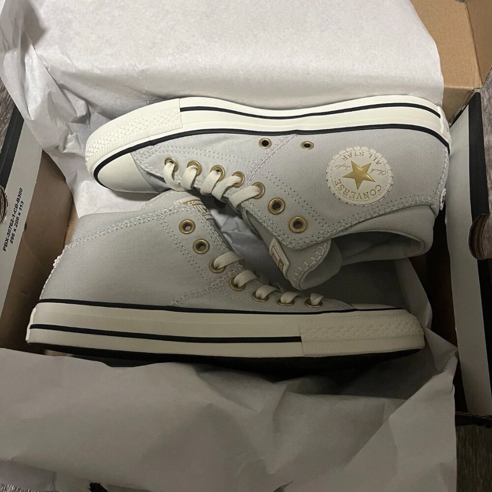 Converse Women's Chuck Taylor All Star Madison Mid Sneakers Fossilized Size 8 - Picture 7 of 8